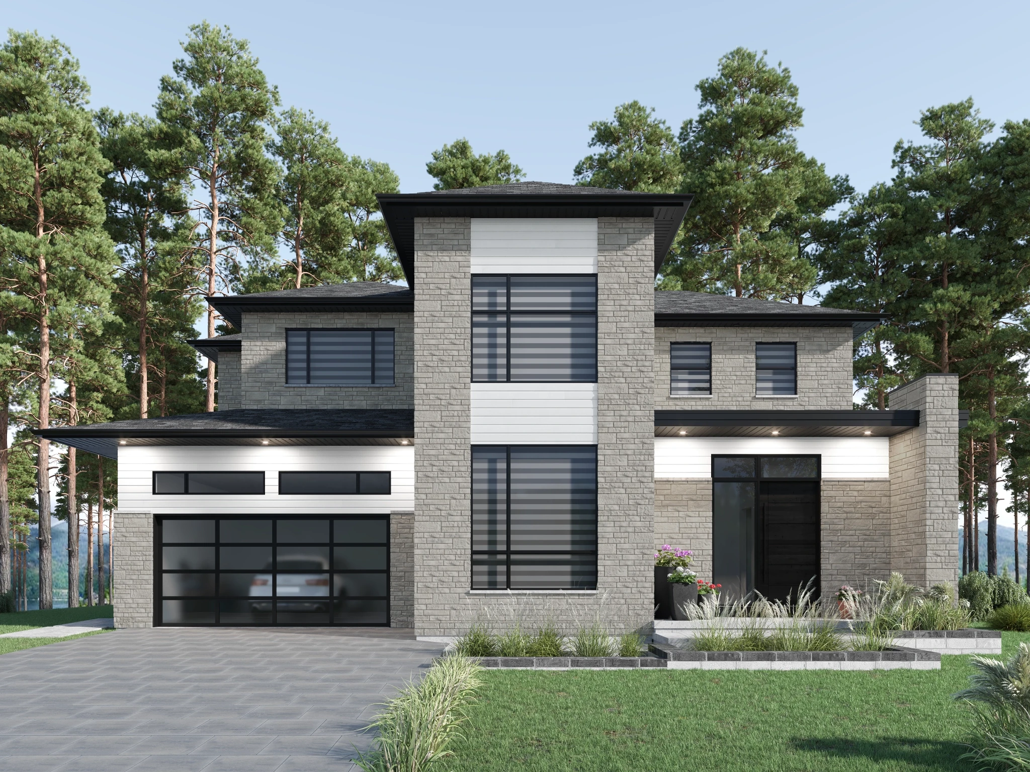 Timberland - Birch Exterior Ceiling and Soffit visualization by Rialux