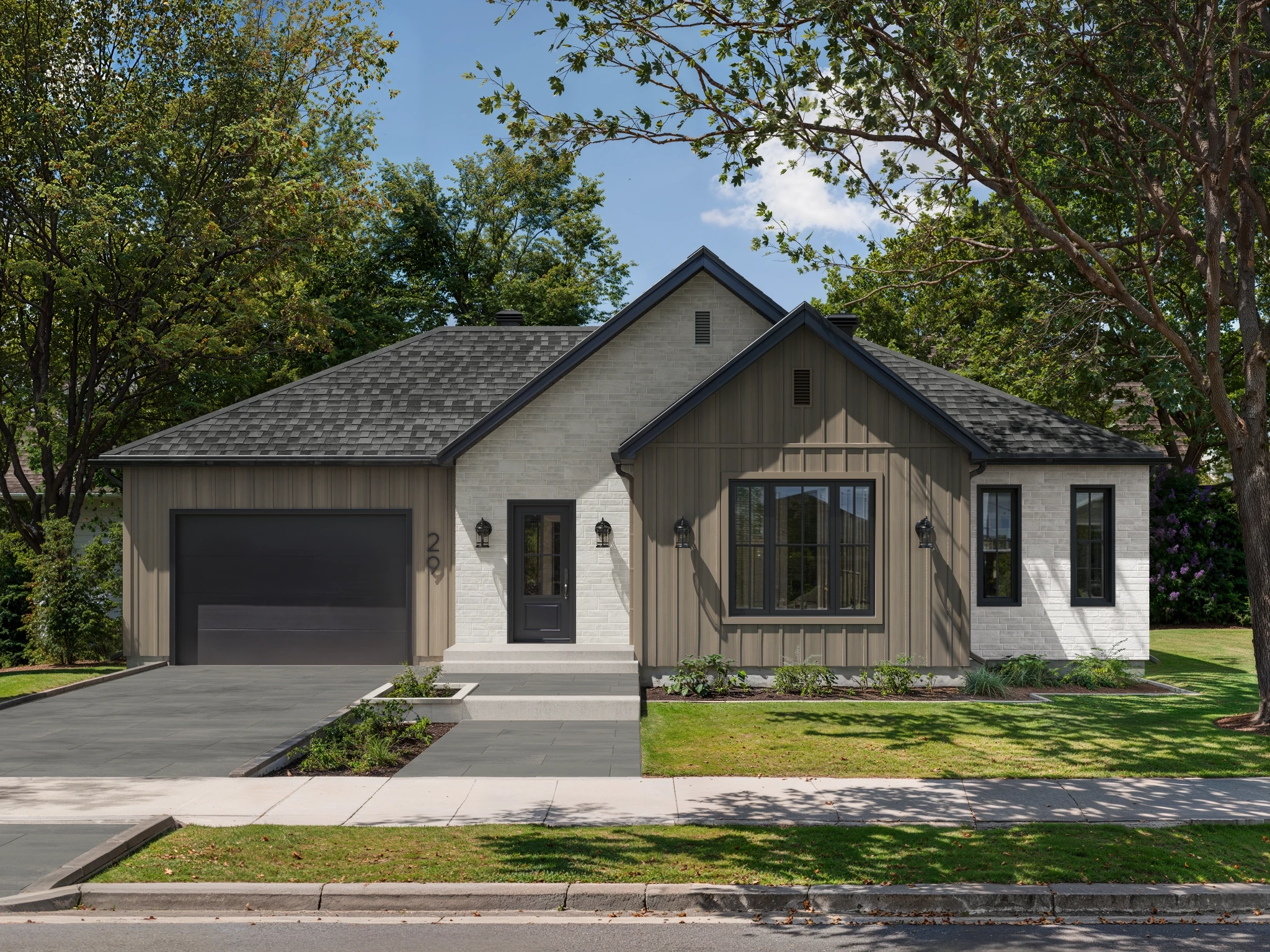 Bolton - Driftwood  Exterior Wall Cladding visualization by Rialux