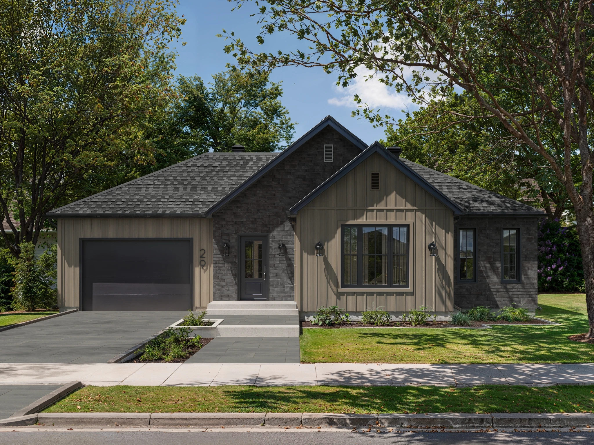 Bolton - Driftwood  Exterior Wall Cladding visualization by Rialux