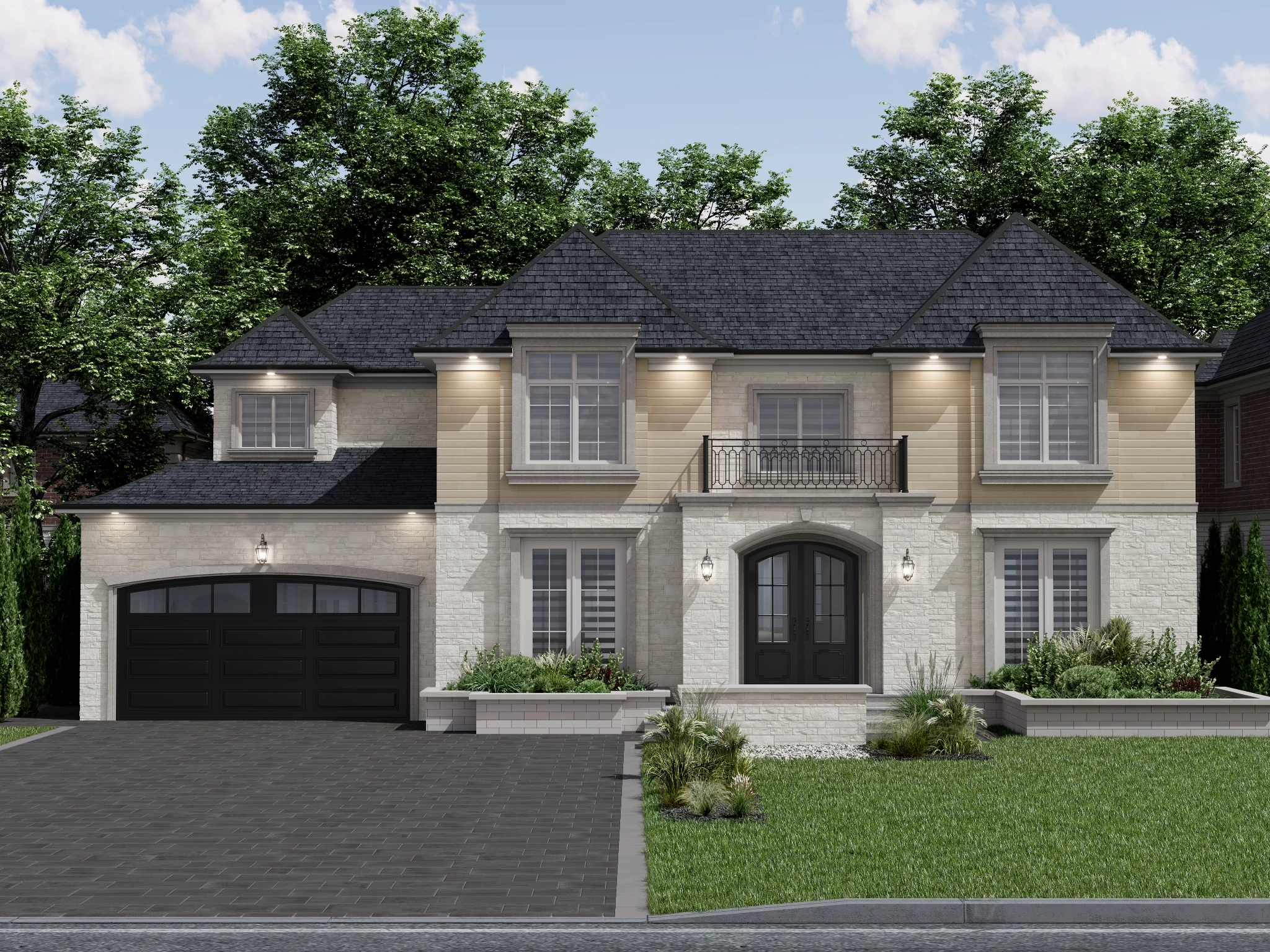 Lotis Grande - Eggshell Concrete Masonry Wall Exterior Wall Cladding visualization by Rinox
