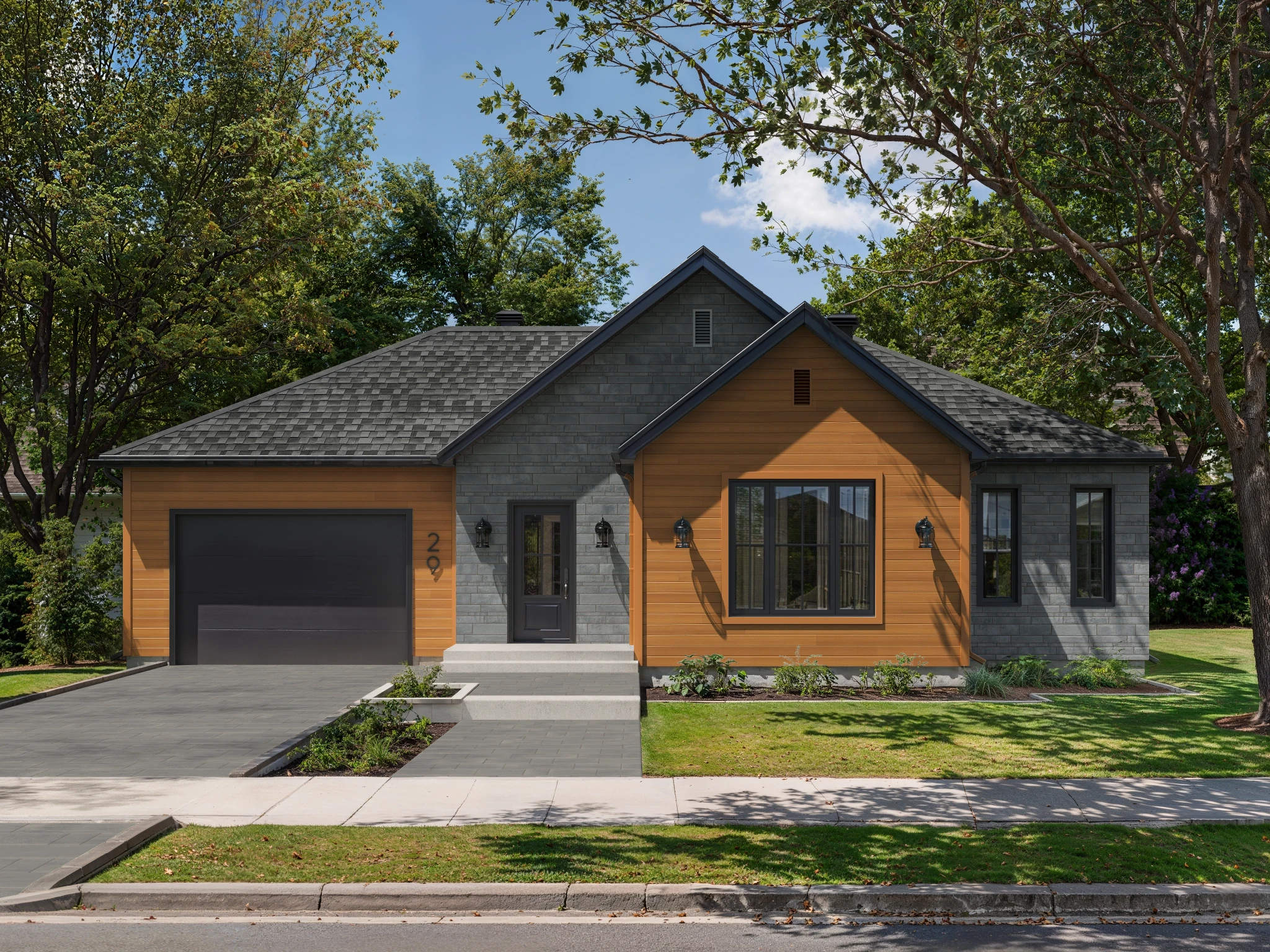 Visualisation de Stanford Husky - 3 Height Revêtement mural extérieur par Rinox