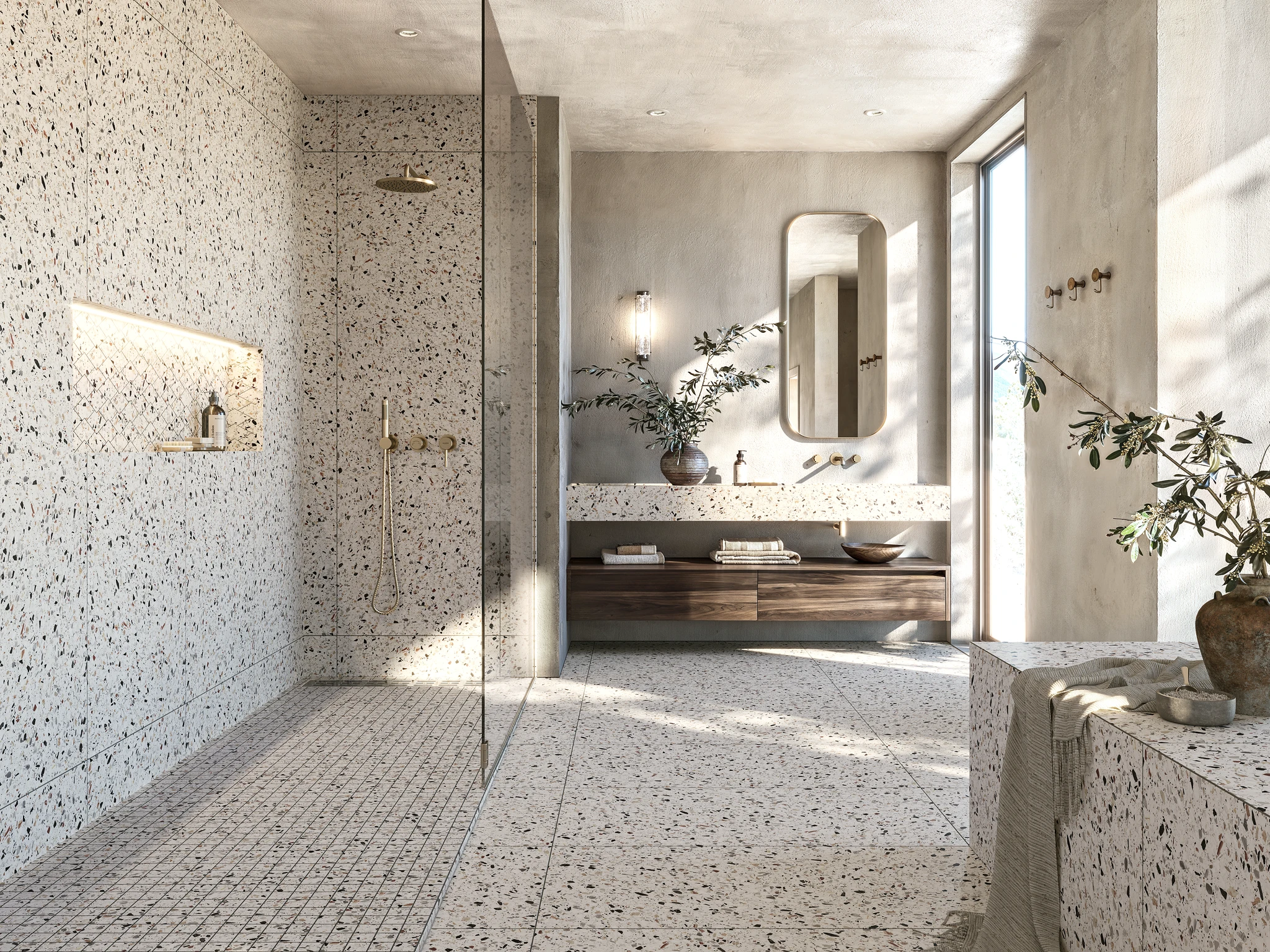 Terrazzo Allure™ Venice Grip Flooring visualization by MILE®stone