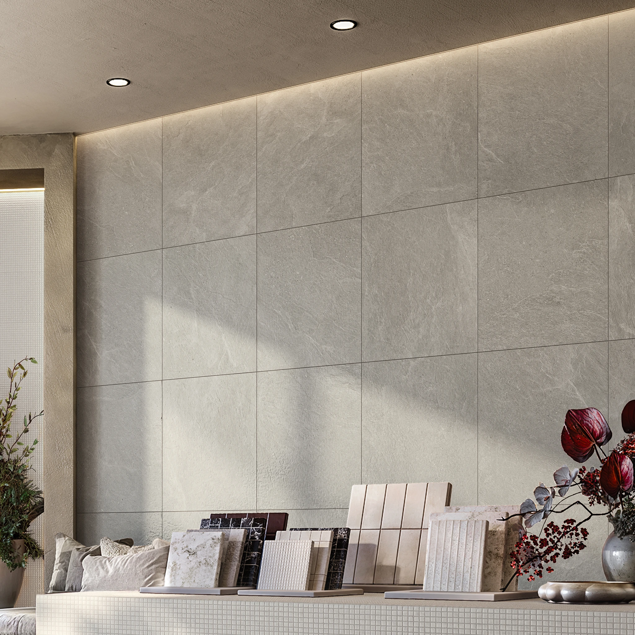 Moonstone Taupe Porcelain Tile (24x24) Indoor Flooring visualization by Arta Ceramic
