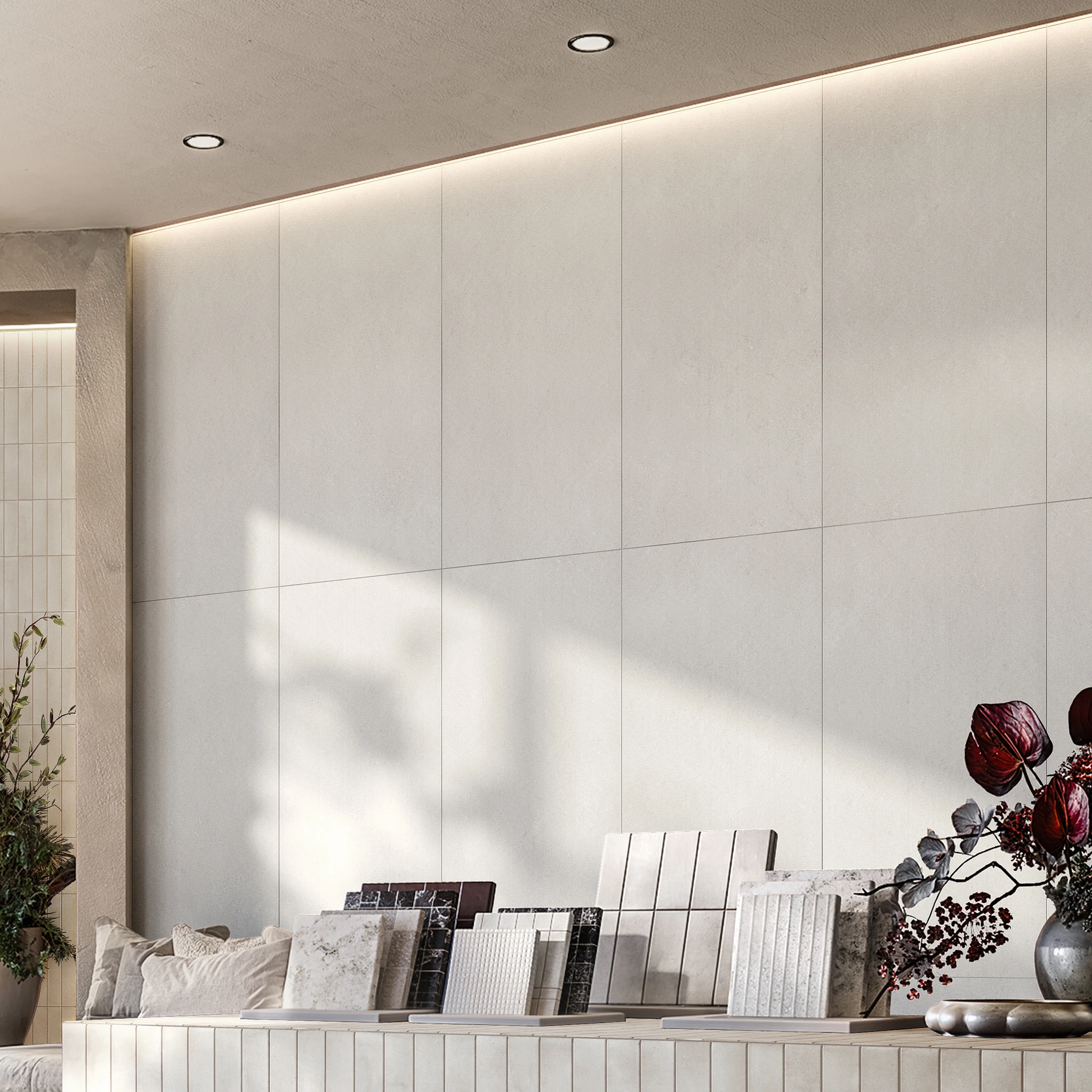 Mytime Latte Porcelain Tile (24x48) Indoor Flooring visualization by Arta Ceramic