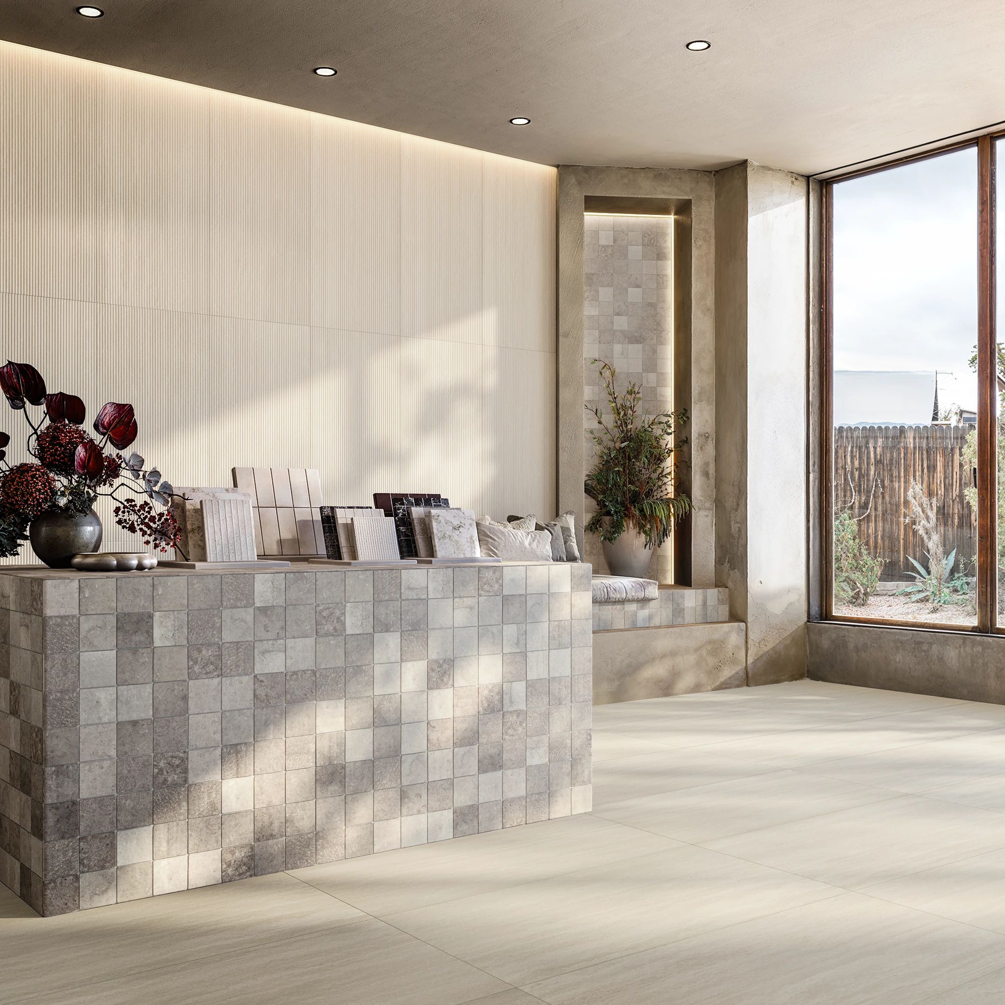 Abbey Stone Sintra Porcelain Tile (4x8) Exterior Wall Cladding visualization by Arta Ceramic