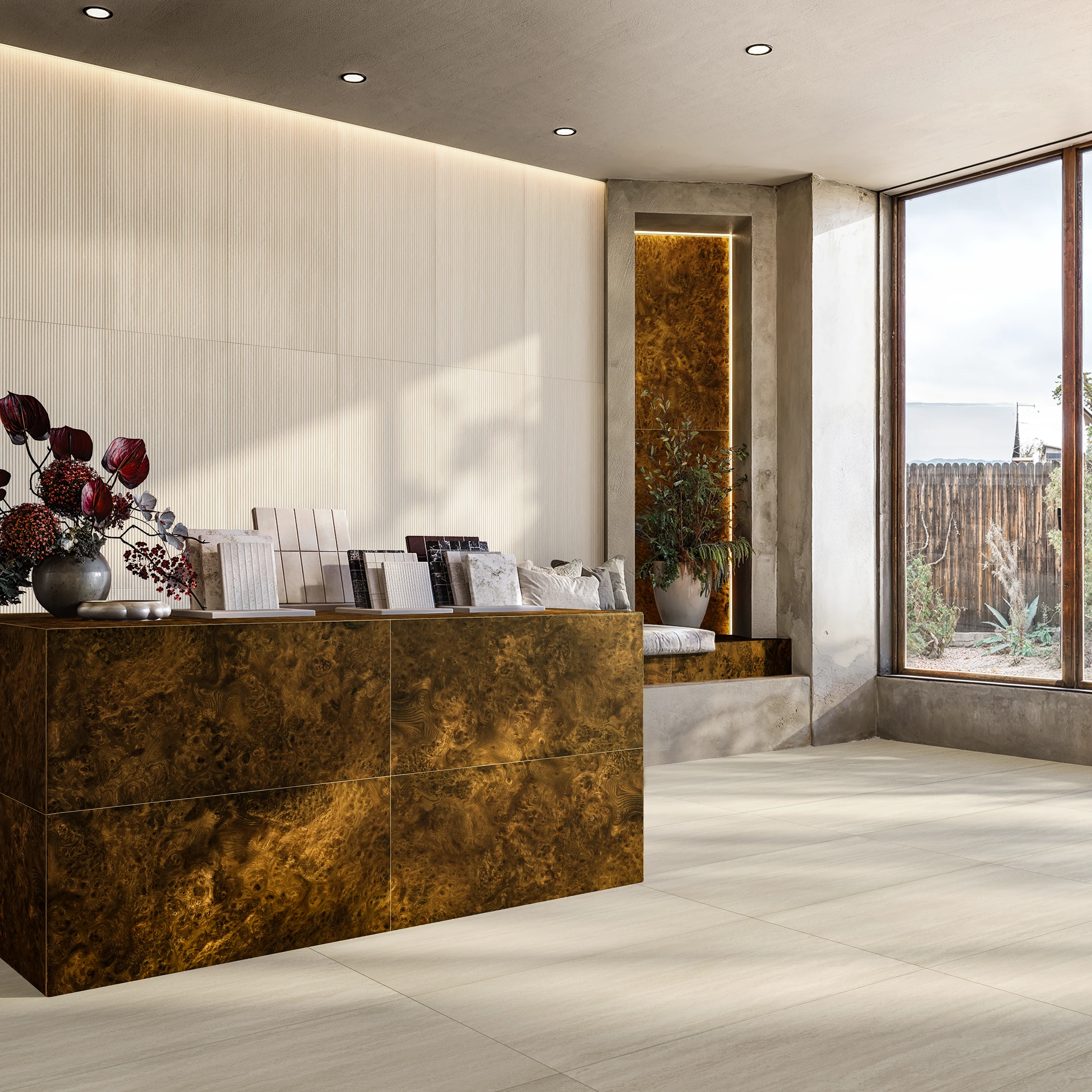 Rad Mid Porcelain Tile (24x48) Interior Wall Cladding visualization by Arta Ceramic
