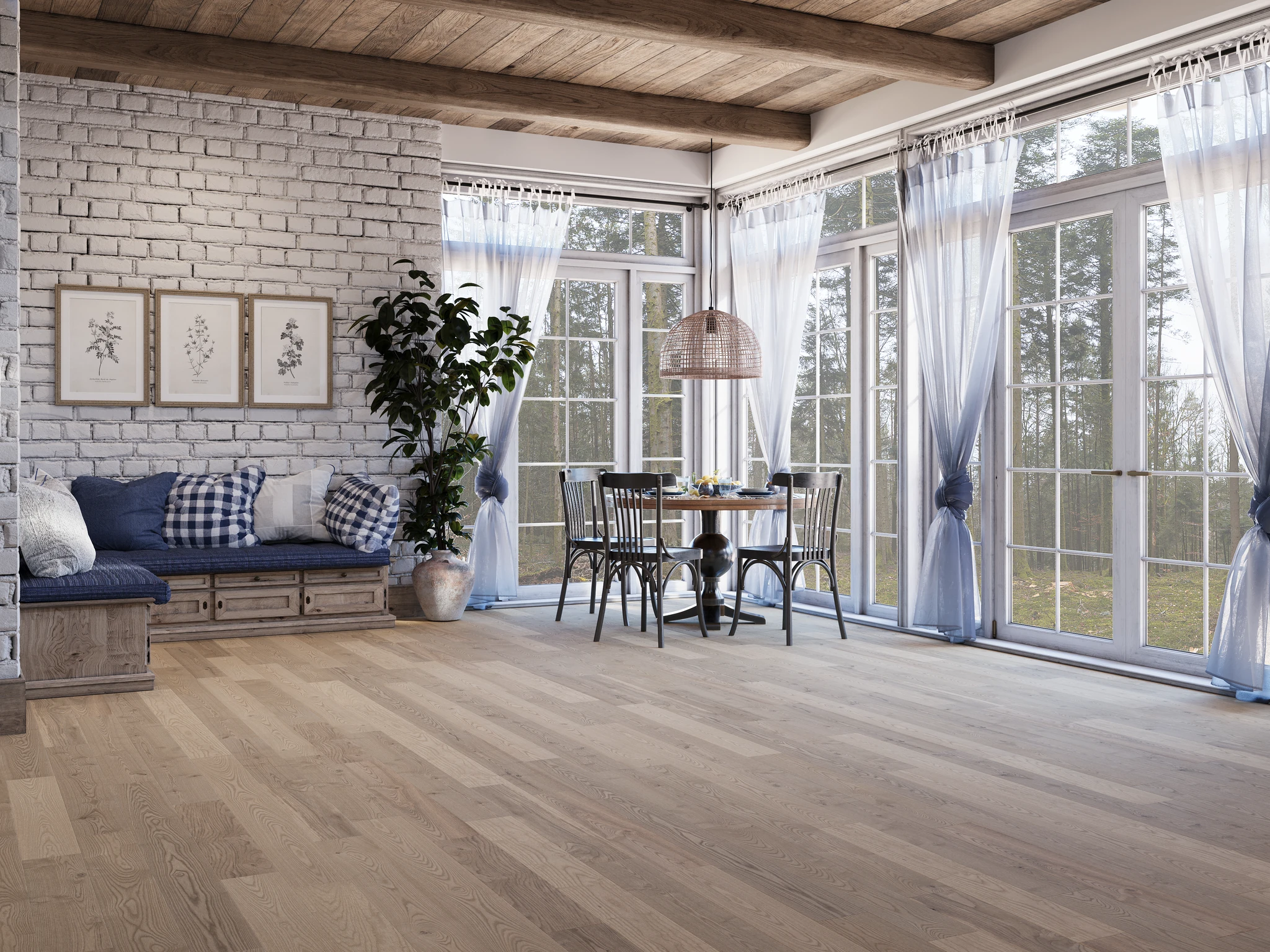 Helene Matte Ash  Wood Floor Flooring visualization by Planchers PG