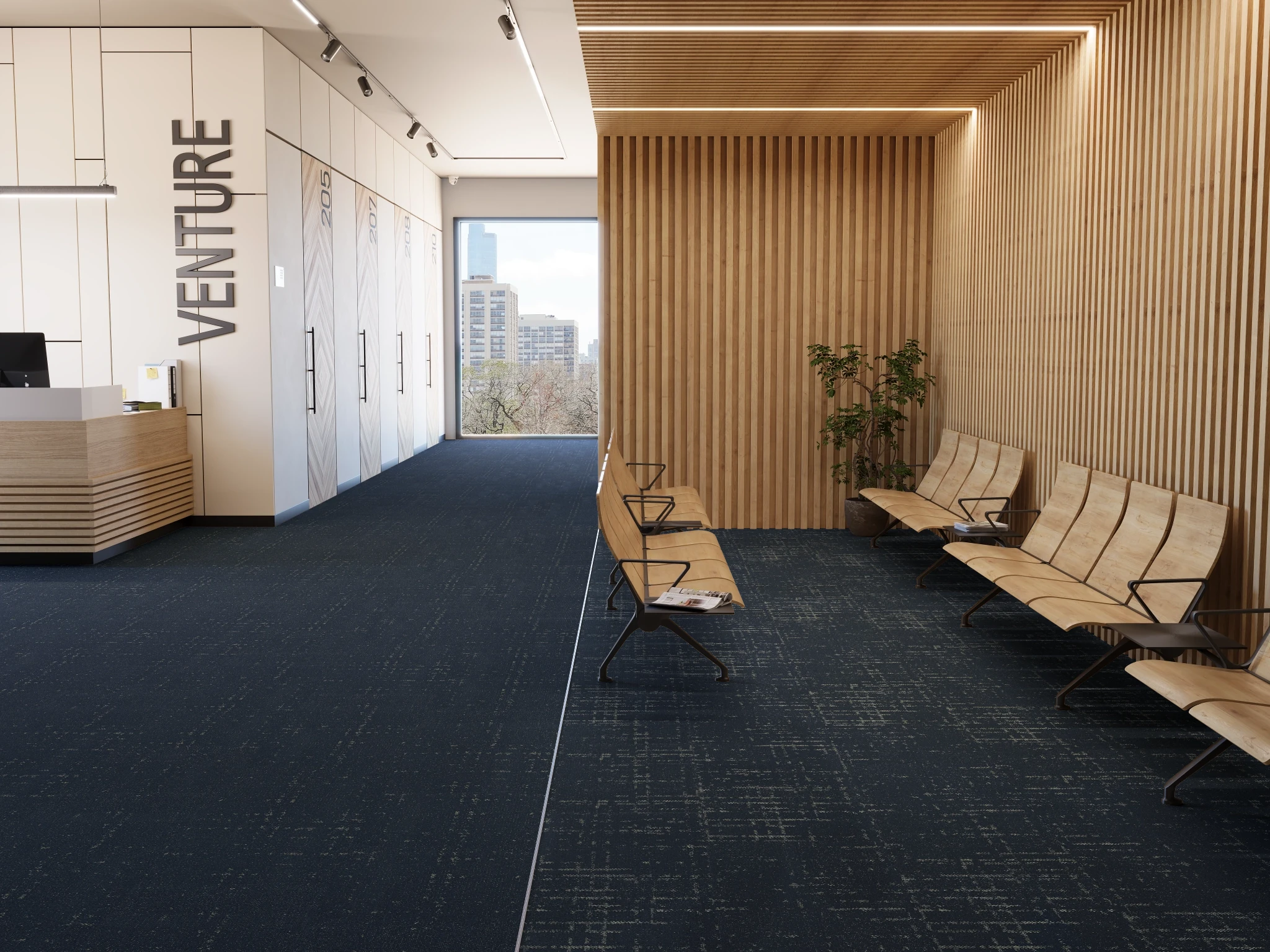 Astral 40260 Phénomène 60164 Modular Carpet Flooring visualization by Venture Carpets