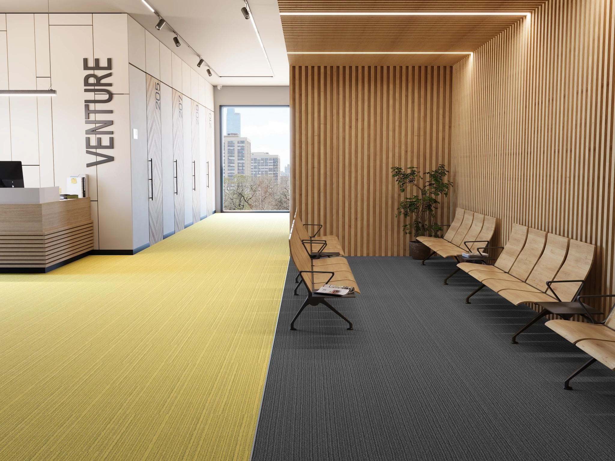 Etoffe 40238 Marant 10214 Modular Carpet Flooring visualization by Venture Carpets