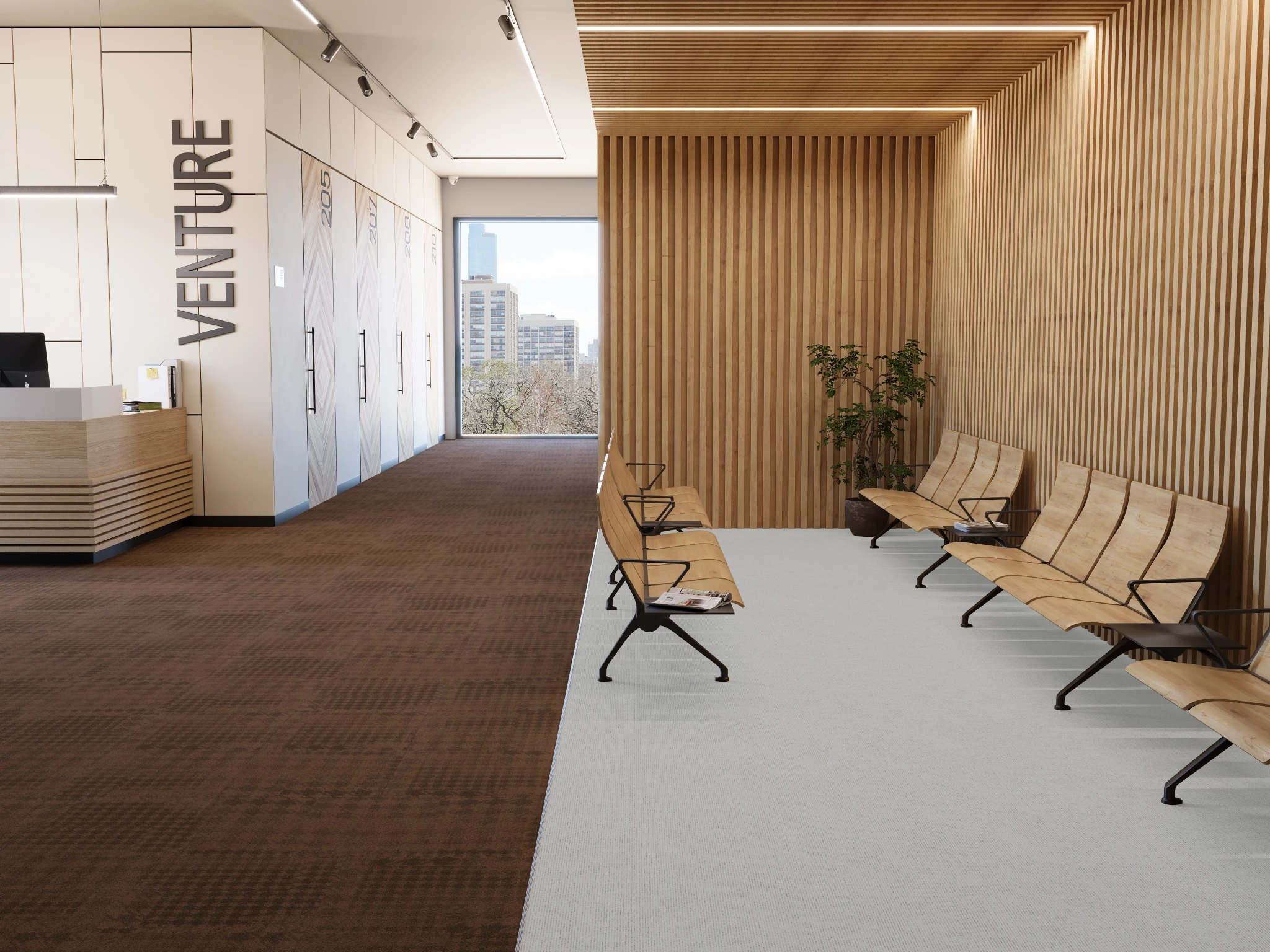 Visualisation de Pied de poule 40237 Nina 40082 Revêtement de sol par Venture Carpets