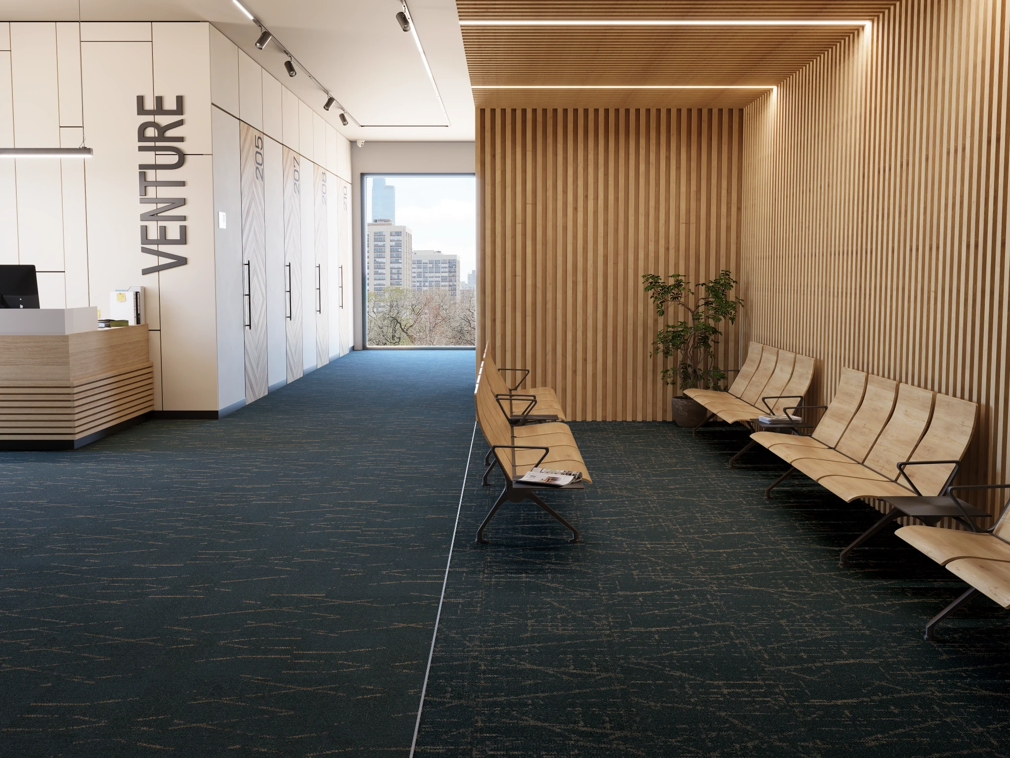 Visualisation de Nebula 40263 Labyrinthe 60175 Revêtement de sol par Venture Carpets