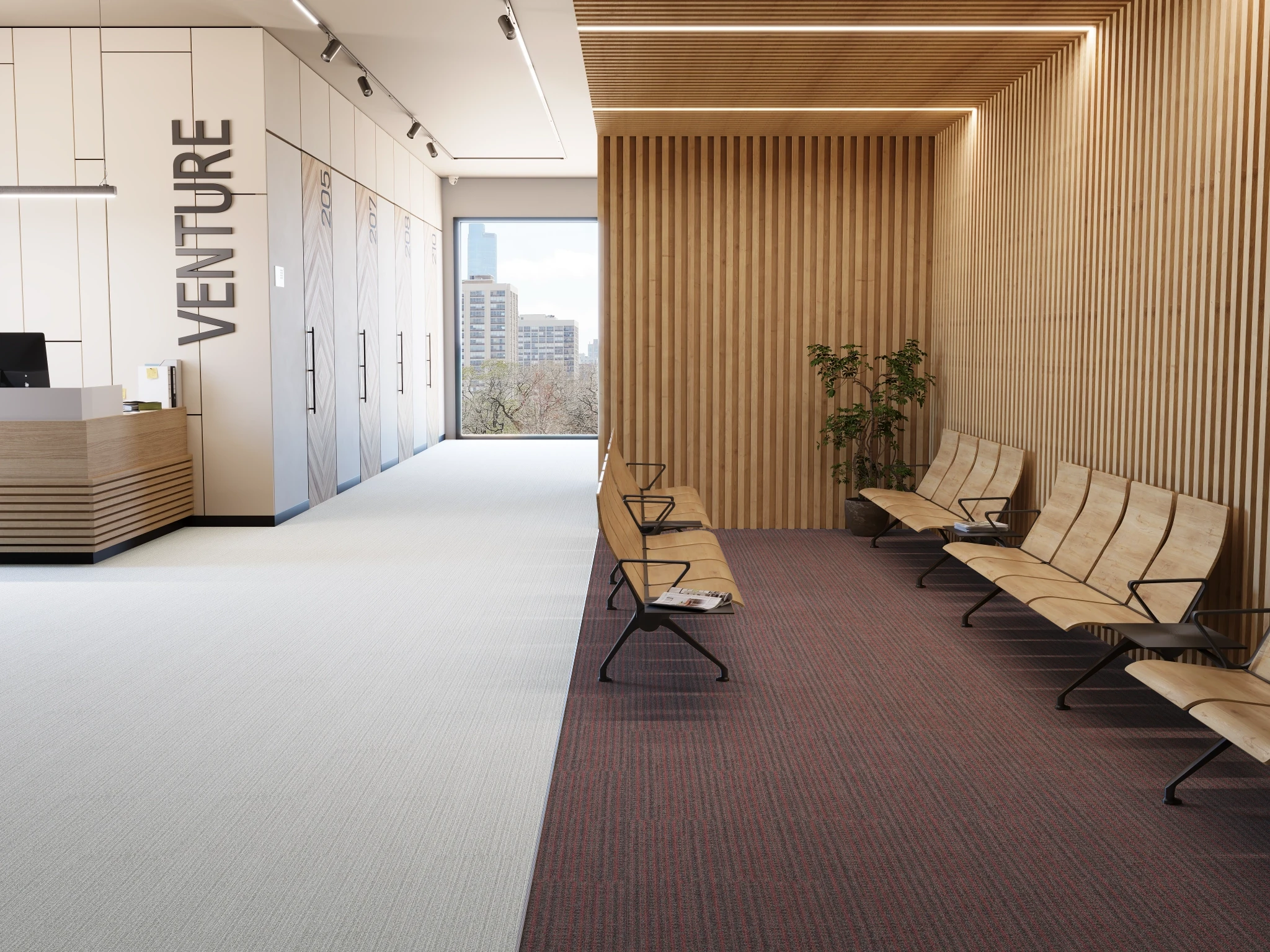 Etoffe 40238 Paquin 10216 Modular Carpet Flooring visualization by Venture Carpets