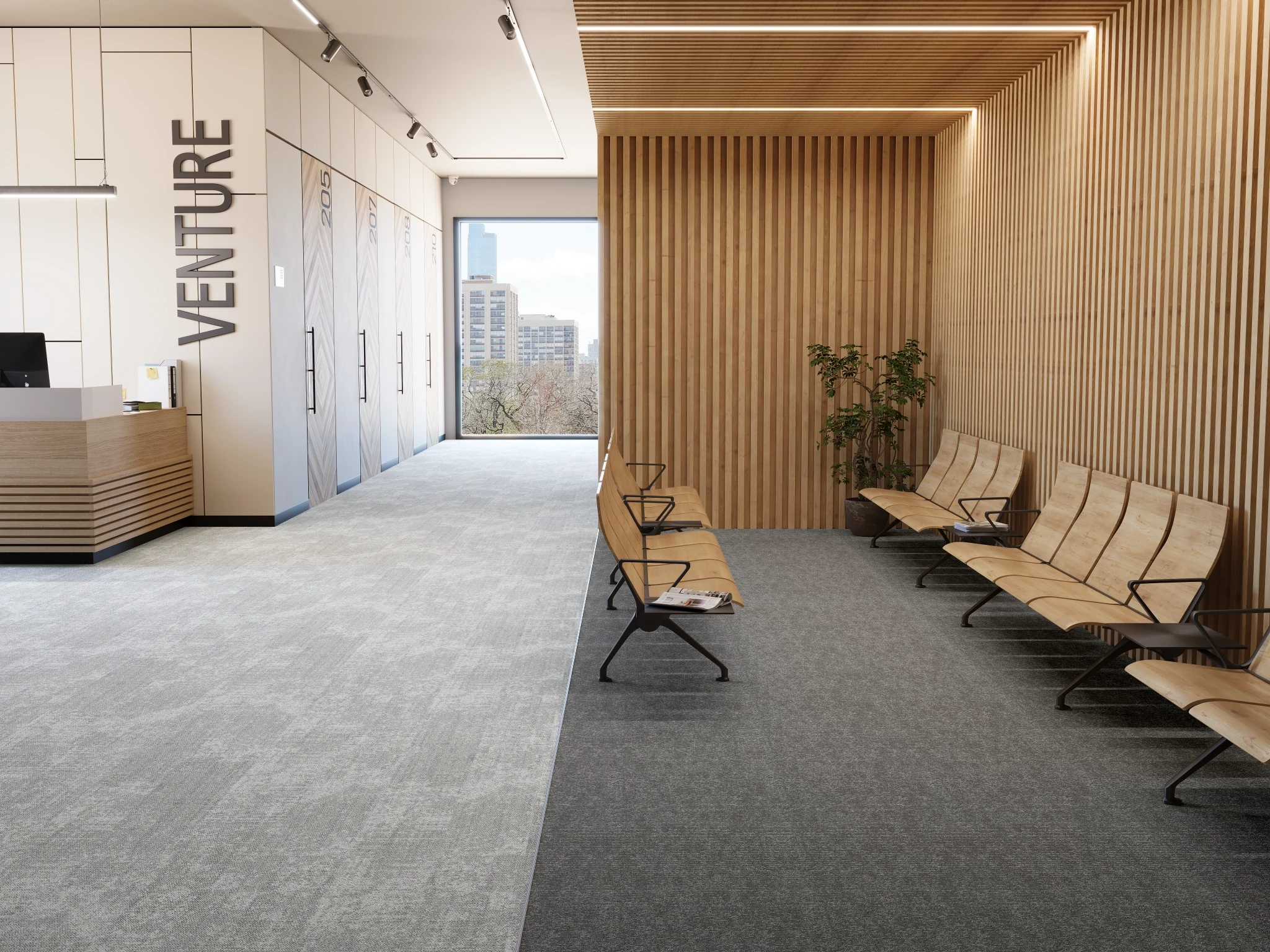 Lucide 40230 Murmure 10209 Modular Carpet Flooring visualization by Venture Carpets
