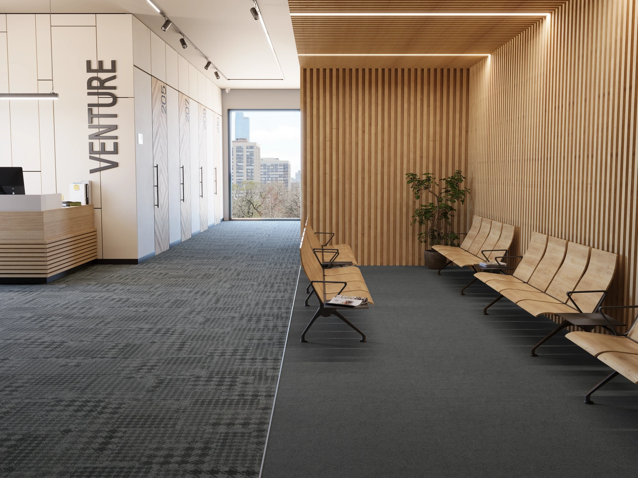 Visualisation de Pied de poule 40237 Tommy 15477 Revêtement de sol par Venture Carpets