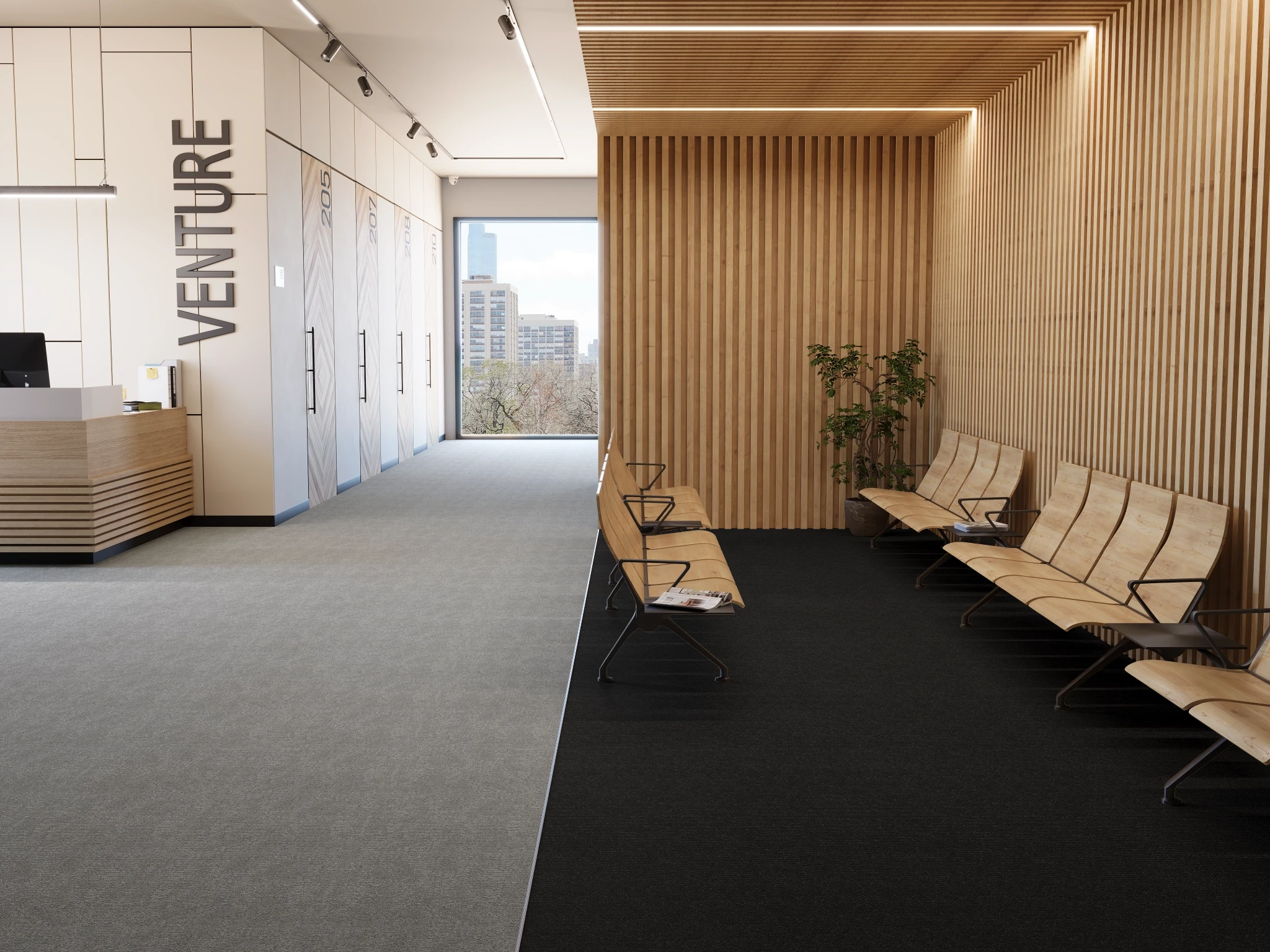 Pur 40229 Vision 15466 Modular Carpet Flooring visualization by Venture Carpets