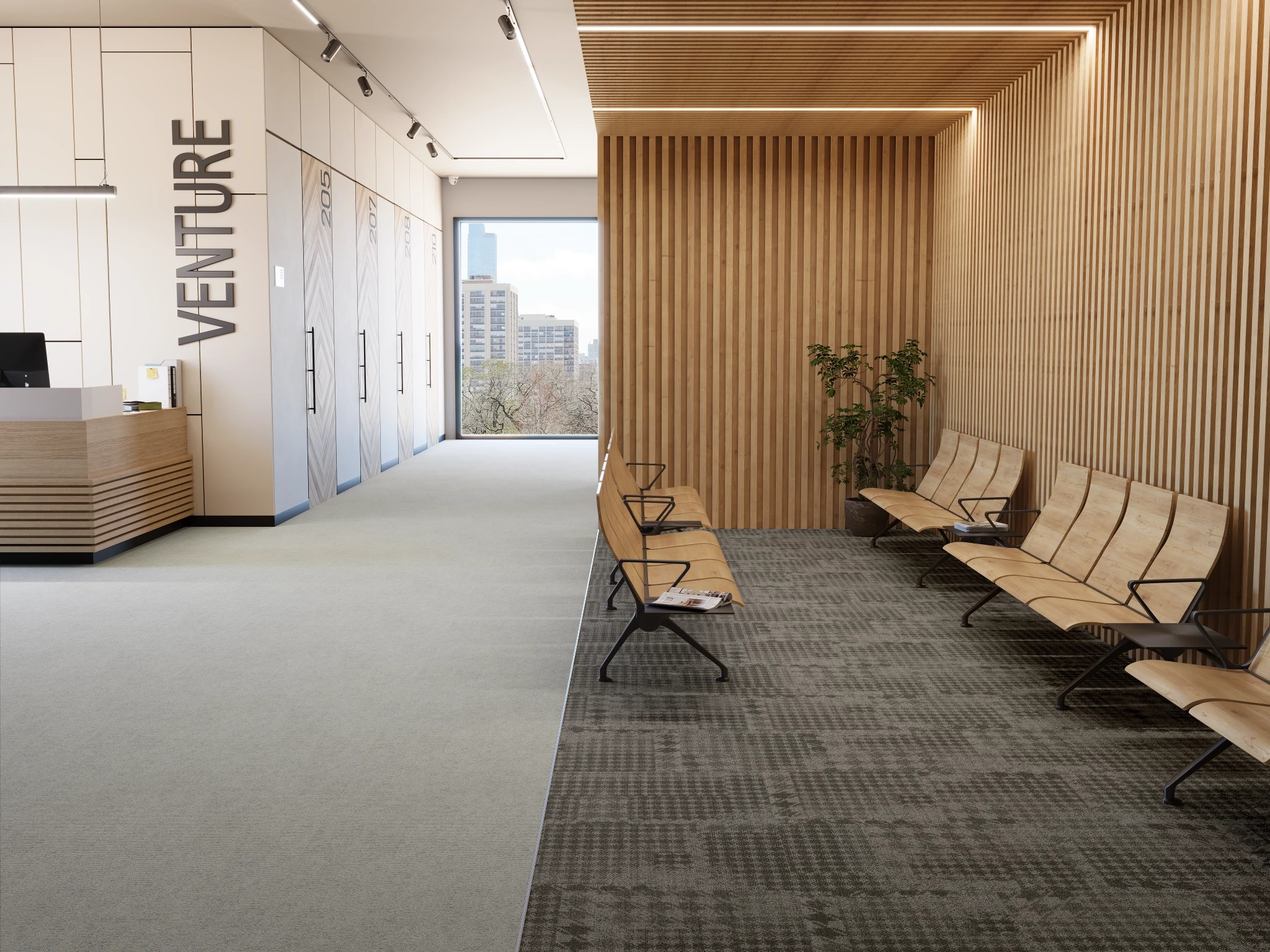 Visualisation de Pur 40229 Radiant 10208 Revêtement de sol par Venture Carpets