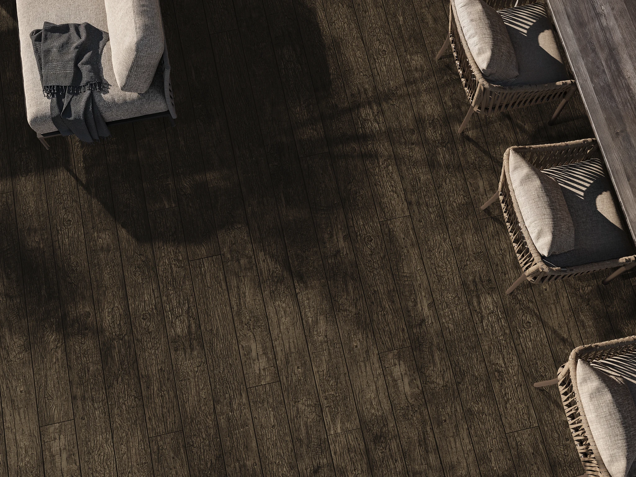 Weathered Vintage Composite Decking Outdoor Flooring visualization by Millboard