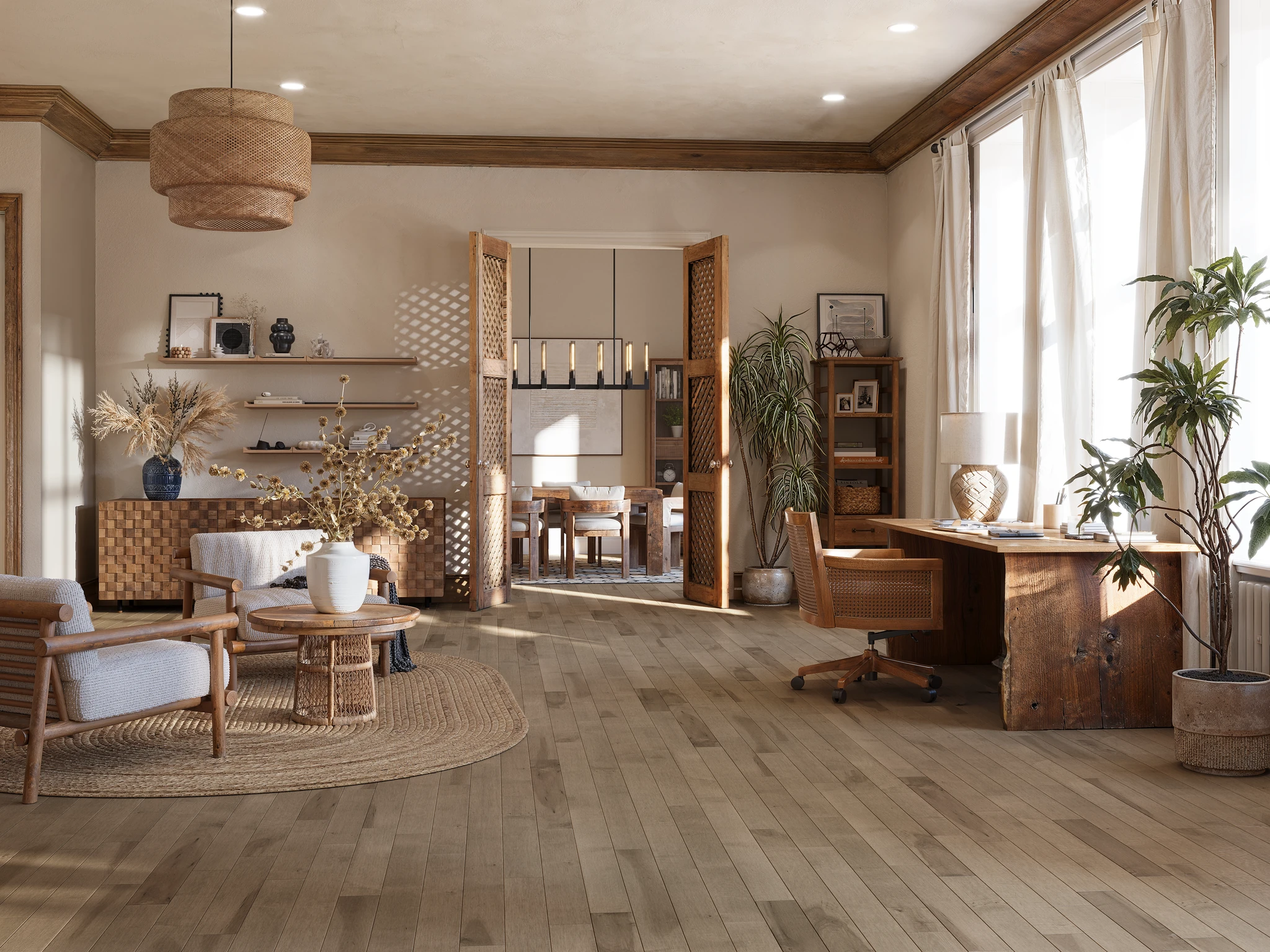 Quietude Maple Wood Floor Flooring visualization by Planchers PG