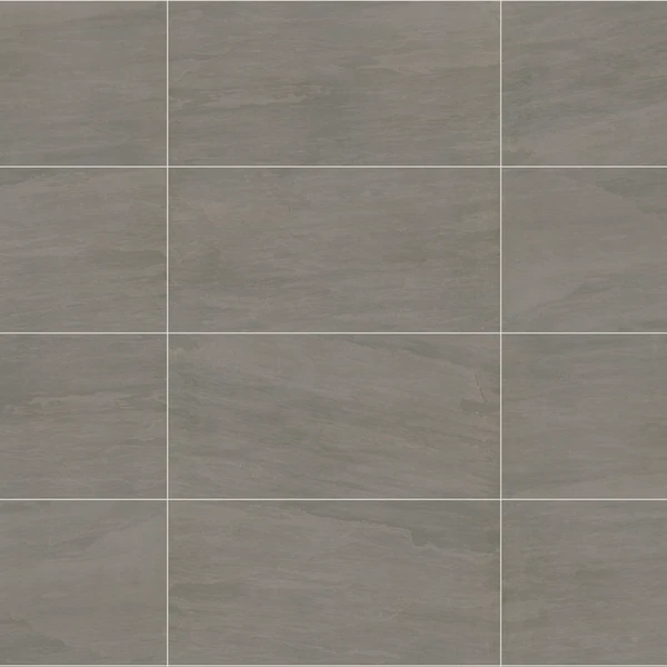 Banas Porcelain Slate Grey (48x24) Running Bond Porcelain Paver Texture