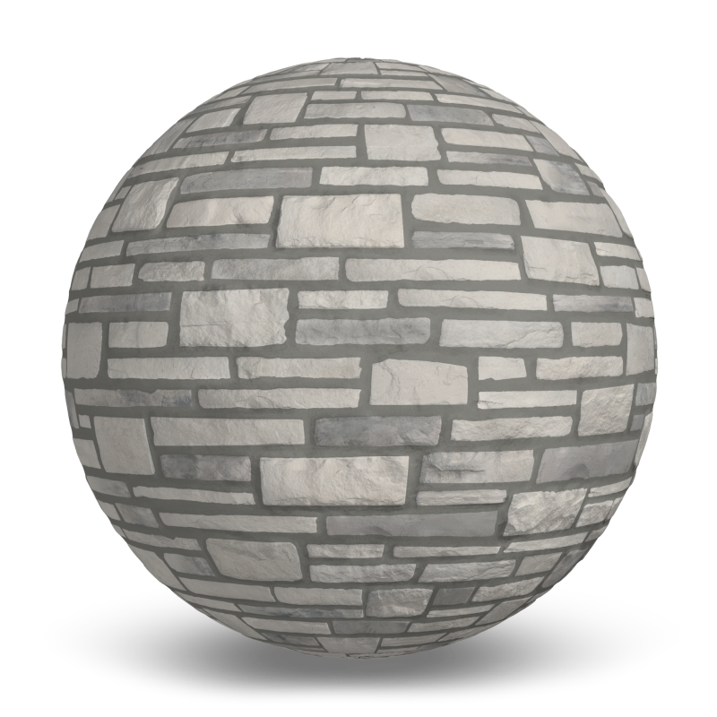 Ledge Cobble Stone Everest - Grey Mortar Concrete Masonry Wall Cladding Exterior Wall Cladding texture by Pierres Royales