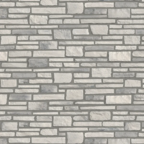 Pierres Royales Ledge Cobble Stone Everest - Grey Mortar Concrete Masonry Wall Panel Texture