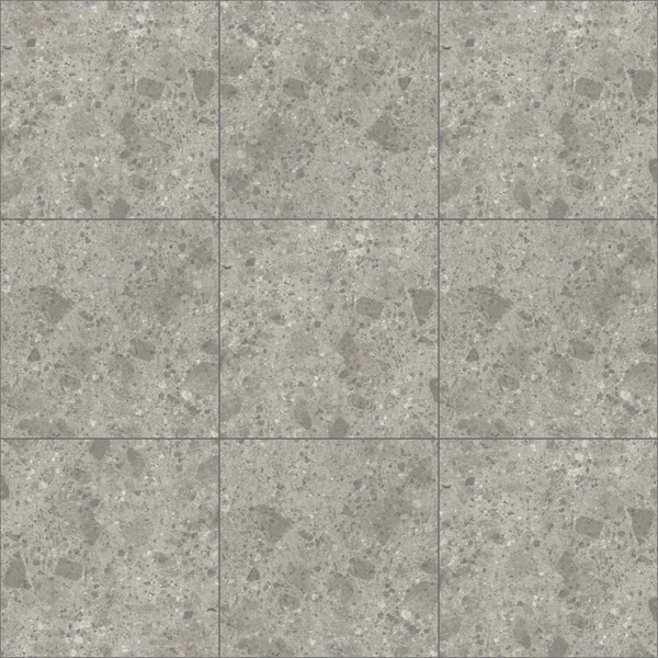 Ceratec Fragmenta - Grigio Luminoso Matt Terrazzo Porcelain Tile Texture