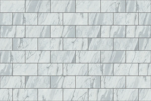 Polycor GEORGIA MARBLE™ - PEARL GREY Vanderbilt Classic® - Half Running Bond (12x24) Stone Masonry Wall Cladding Texture