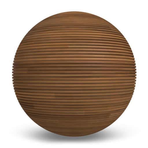 Ayous Ribbed Thermowood Cladding Texture