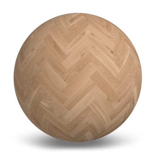 Chêne Blanc Naturel Caractère Brossé Herringbone