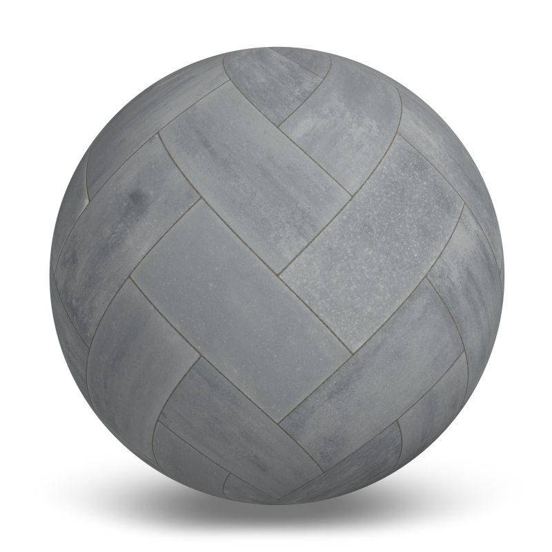 Proma XL Husky - Herringbone Concrete Paver Hardscaping texture by Rinox