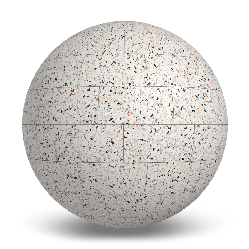 Terrazzo Allure™ Venice Stagger 33% Matte Porcelain Tile Indoor Flooring texture by MILE®stone