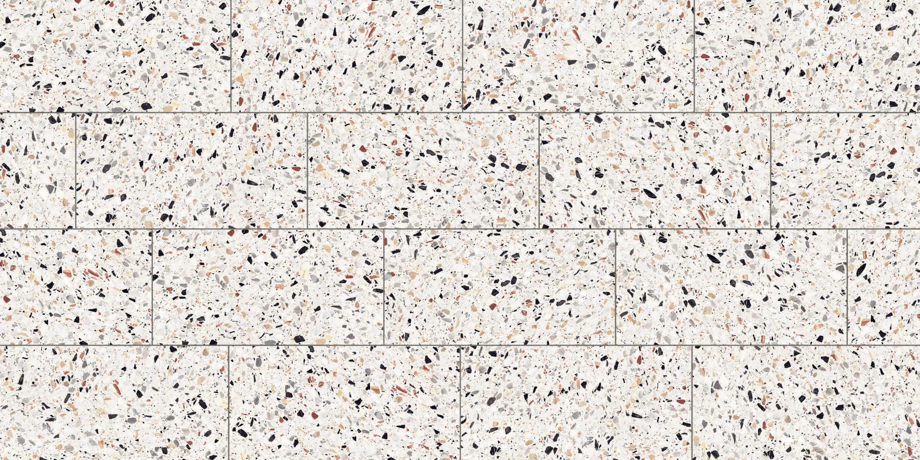 Terrazzo Allure™ Venice Stagger 33% Matte Flooring surface by MILE®stone
