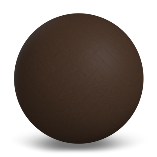 Leather Chair Herringbone Brushed Wood Floor