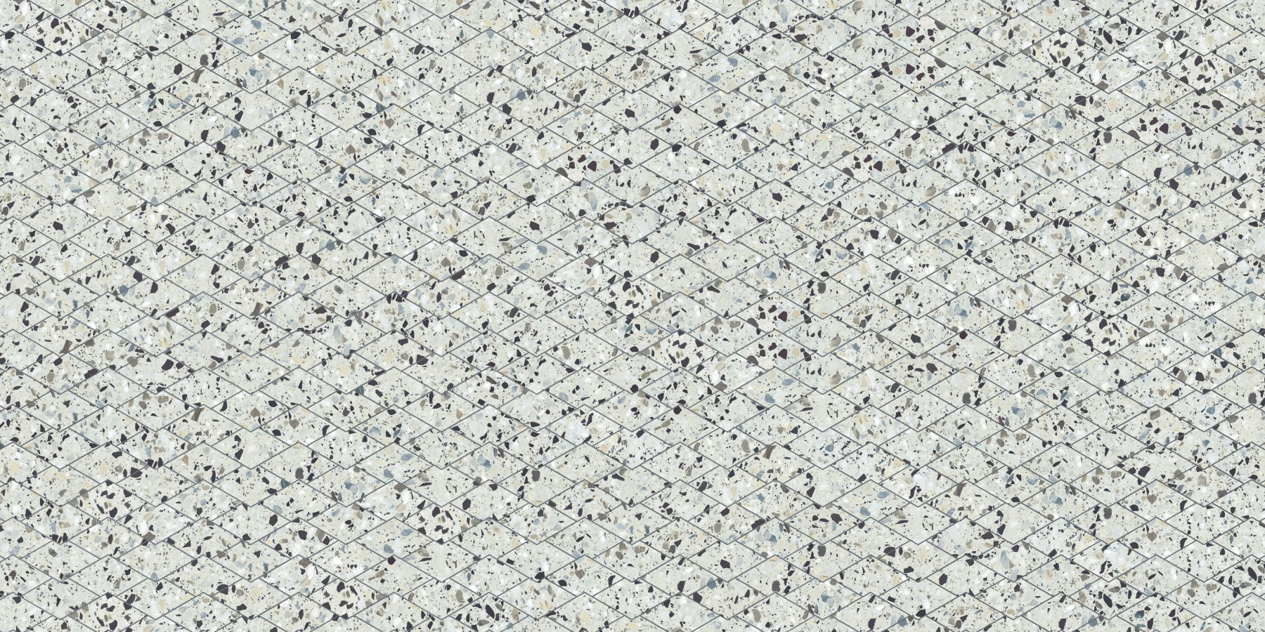 Terrazzo Allure™ Azure Diamond Matte Flooring surface by MILE®stone