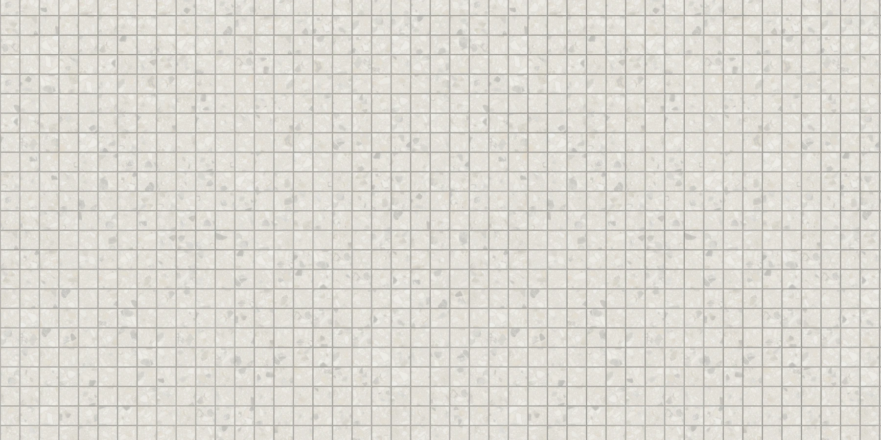 Terrazzo Allure™ Snow Mosaic Matte Flooring surface by MILE®stone