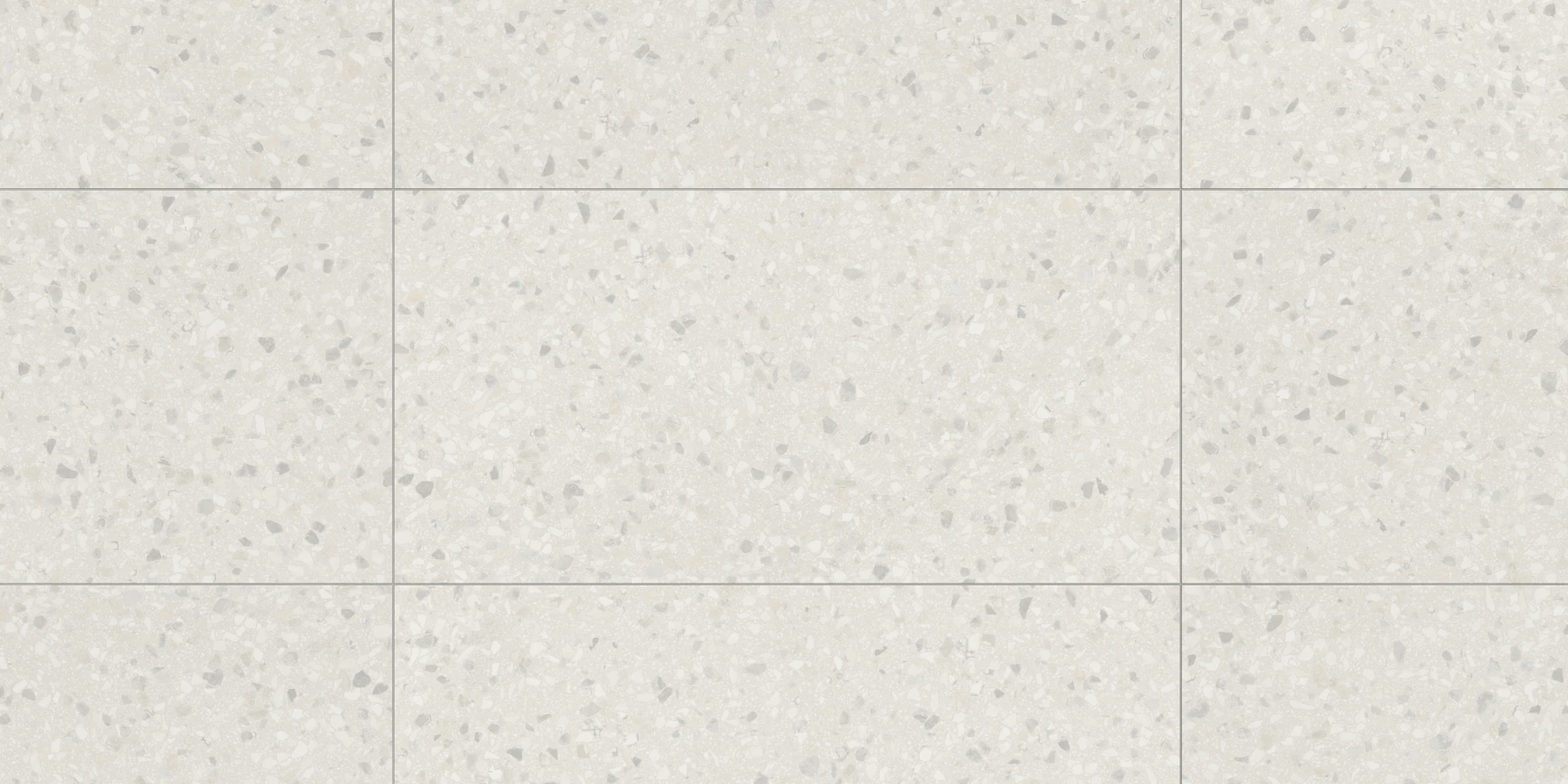 Terrazzo Allure™ Snow Matte Flooring surface by MILE®stone