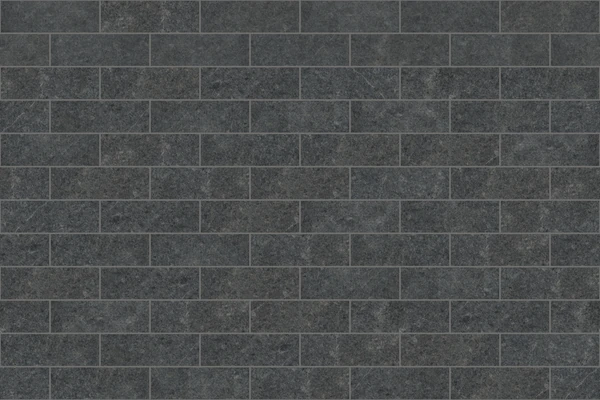 Polycor SAINT HENRY BLACK™ Granite Vanderbilt Classic® - Half Running Bond (8x24) Stone Masonry Wall Cladding Texture