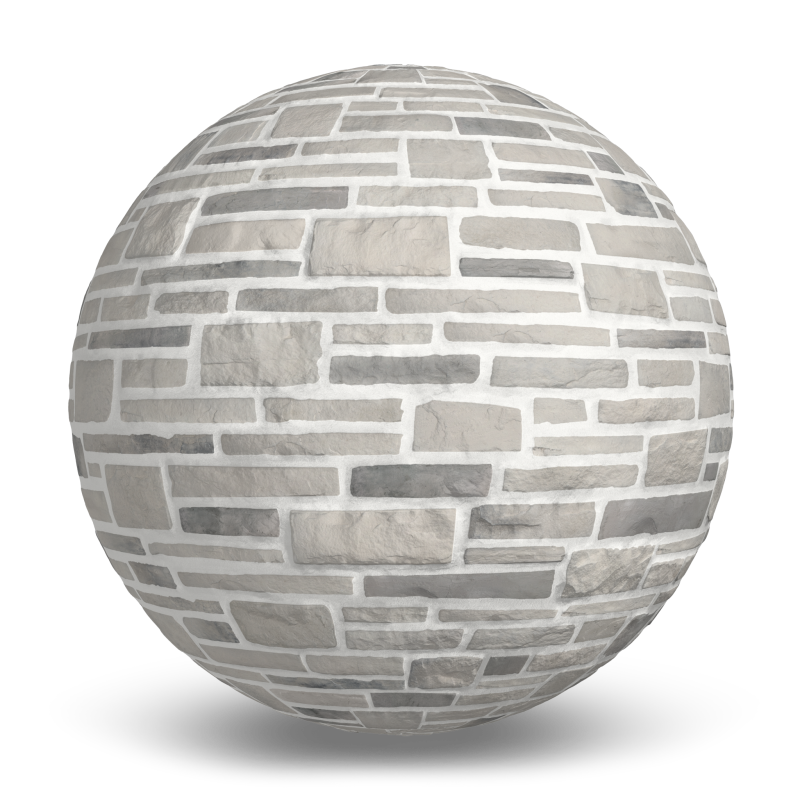 Ledge Cobble Stone Everest - White Mortar Concrete Masonry Wall Cladding Exterior Wall Cladding texture by Pierres Royales