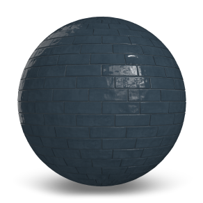 Planchers 1867 Jubilee Navy Glossy Porcelain Tile