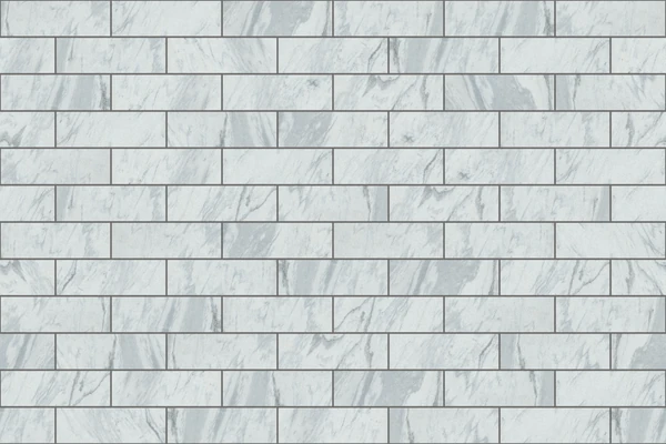 Polycor GEORGIA MARBLE™ - PEARL GREY Vanderbilt Classic® - Half Running Bond (8x24) Stone Masonry Wall Cladding Texture