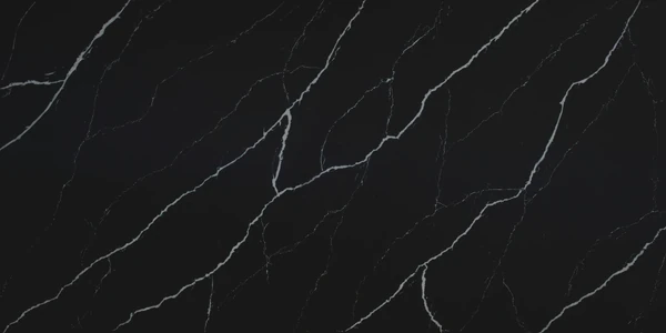 Vicostone BQ8740 Nero Marquina | NERO MARQUINA™ Polished Quartz Texture