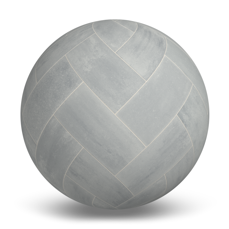 Proma XL Mist - Herringbone Concrete Paver Hardscaping texture by Rinox