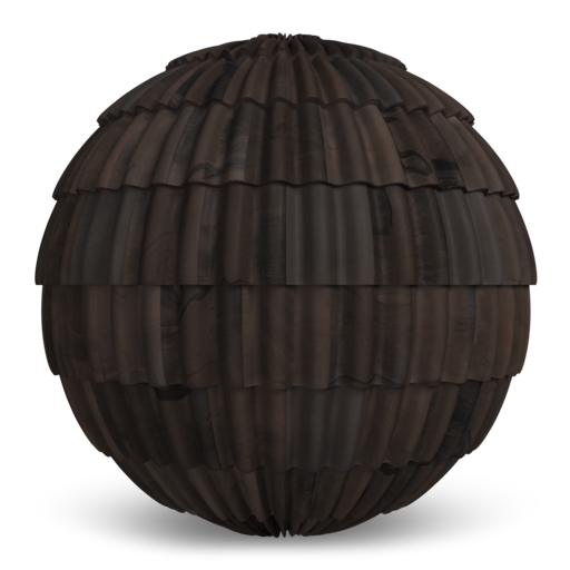 Spanish Barrel Tile Black Brown Blend