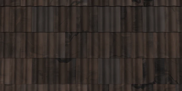 Brava Roof Tile Black Brown Blend Synthetic Spanish Barrel Tile Roof Texture