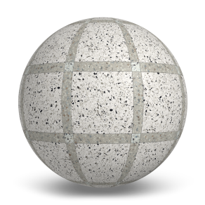 MILE®stone Terrazzo Allure™ Frame Deco (Dalmatian / Stonehenge / Azure) Texture