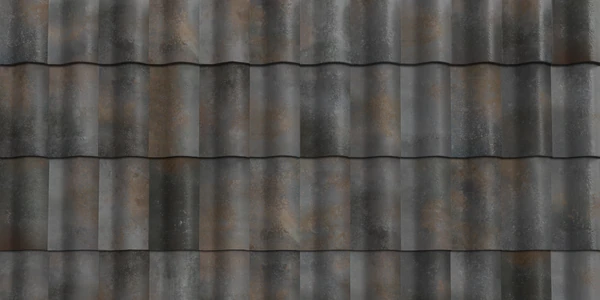 Ludowici Roof Tile Antiqued Pewter Impressionist - Spanish 18 Texture
