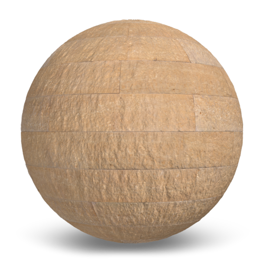 Glacier Buff Split-Face - Single Height One Coursed Stone Masonry Retaining Wall Texture