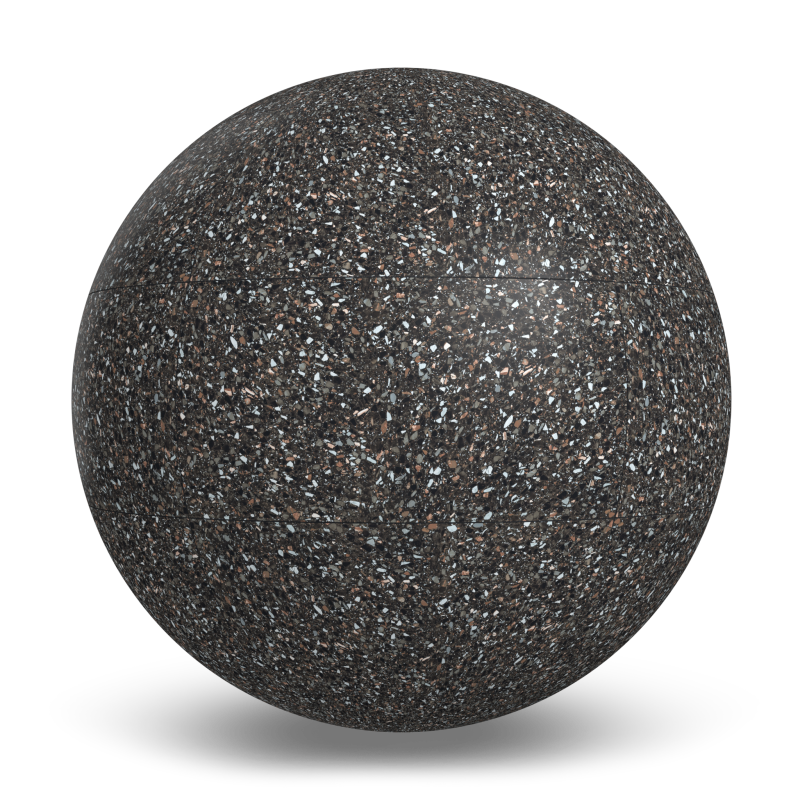 Terrazzo Allure™ constellation Stacked Matte Porcelain Tile Countertop texture by MILE®stone