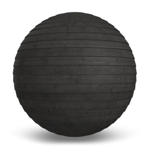 Maibec Lambris de bois véritable - Clin rainuré texturé | Charbon de mer