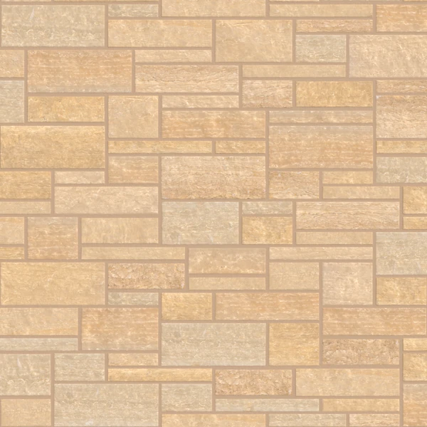 Vetter Stone Northern Buff (Split-Face Finish) - 3 Height Thin Stone Random Ashlar Pattern Stone Masonry Wall Texture